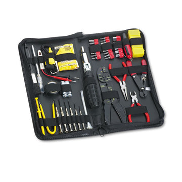 Fellowes® 55-piece Computer Tool Kit In Black Vinyl Zipper Case freeshipping - TVN Wholesale